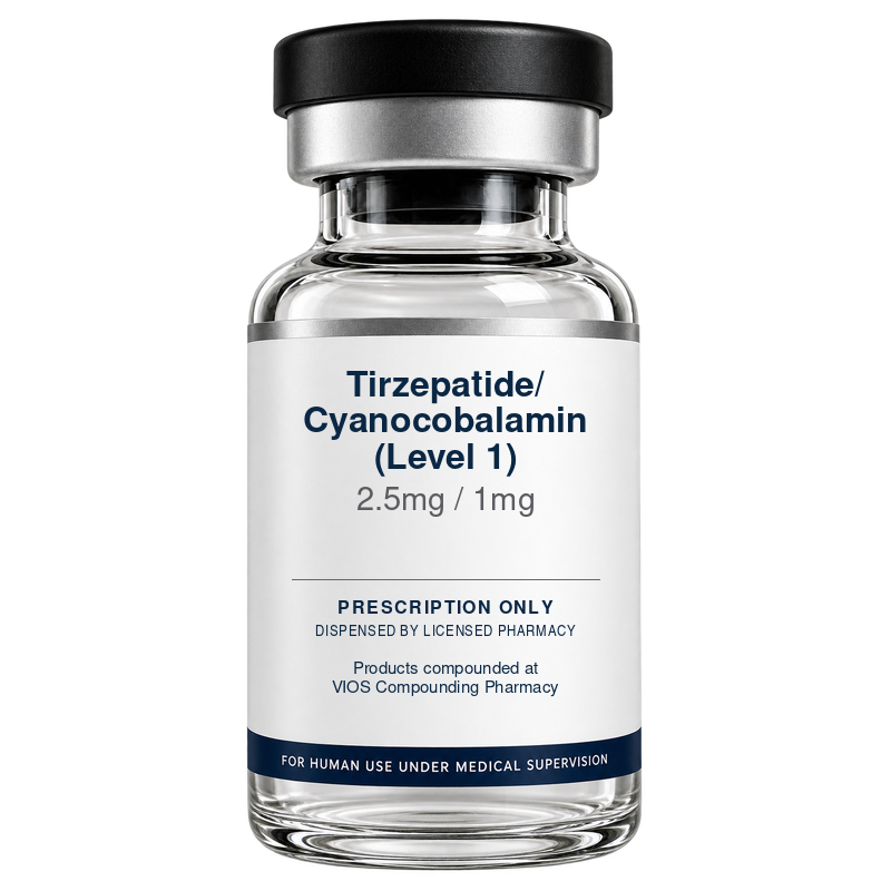 Tirzepatide / Cyanocobalamin — 2.5 mg / 1 mg (Level 1)